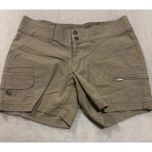 Columbia Shorts Cargo Hiking Womens Size 6 Khaki Cargo Pockets Outdoor